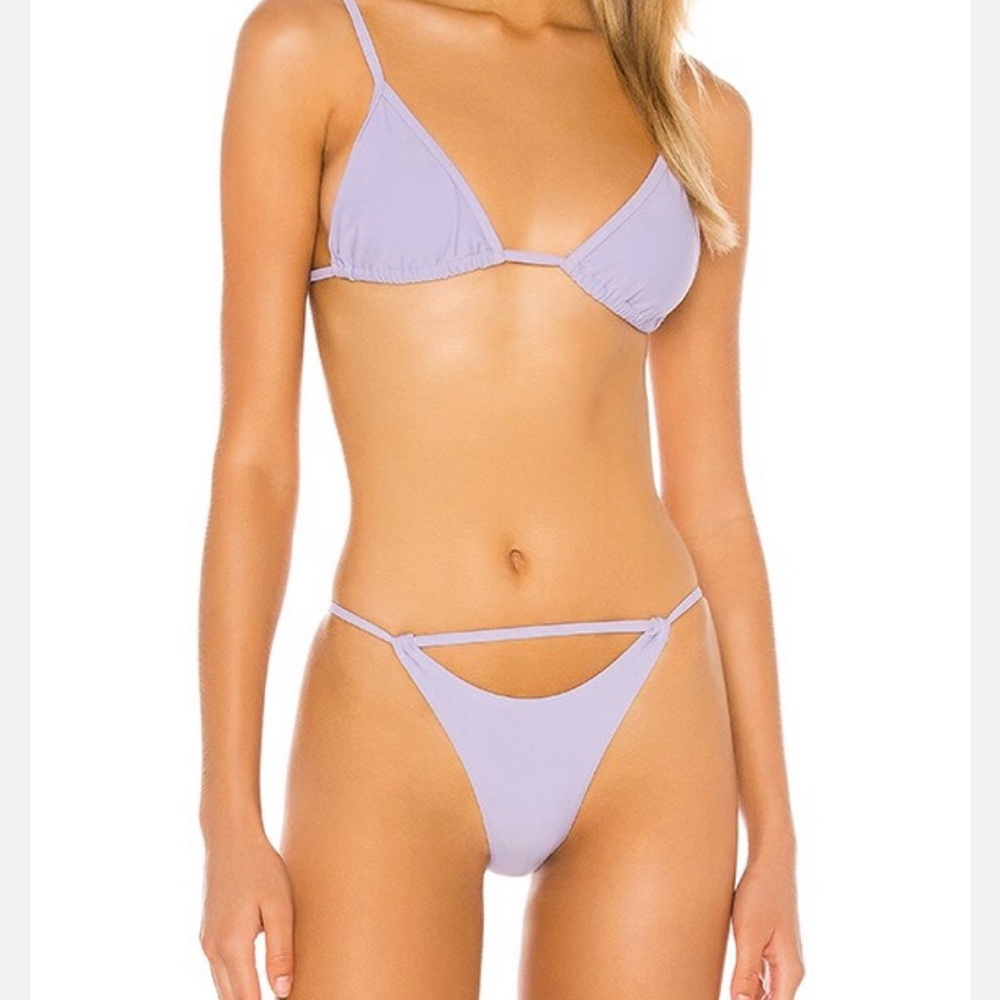 superdown Lilac Triangle Bikini Set - Women Swim
